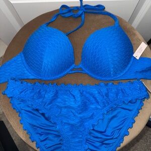 Victoria's Secret Electric Blue Cheeky Bikini
